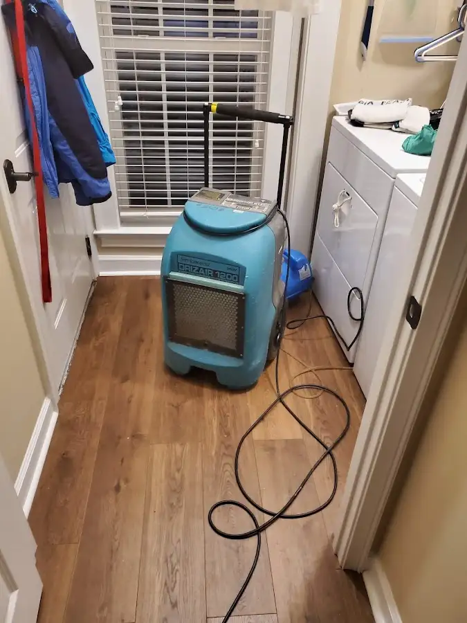 Commercial dehumidifier deployed for Flood Damage Cleanup in Atascocita